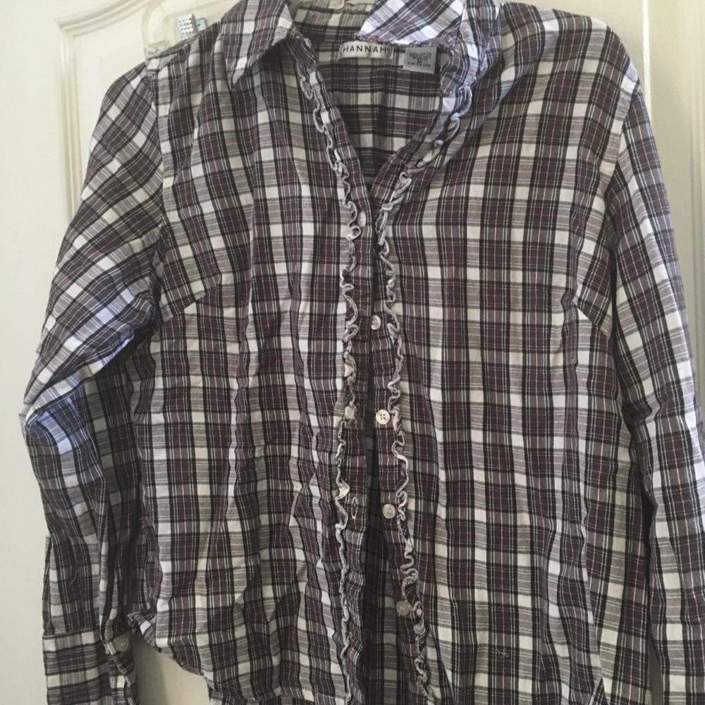 FINAL MARKDOWN Ruffled Hannah blouse medium - Picture 1 of 3
